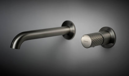 Deante SILIA HEXA Design-Waschtischarmatur Unterputz Stahl gebürstet