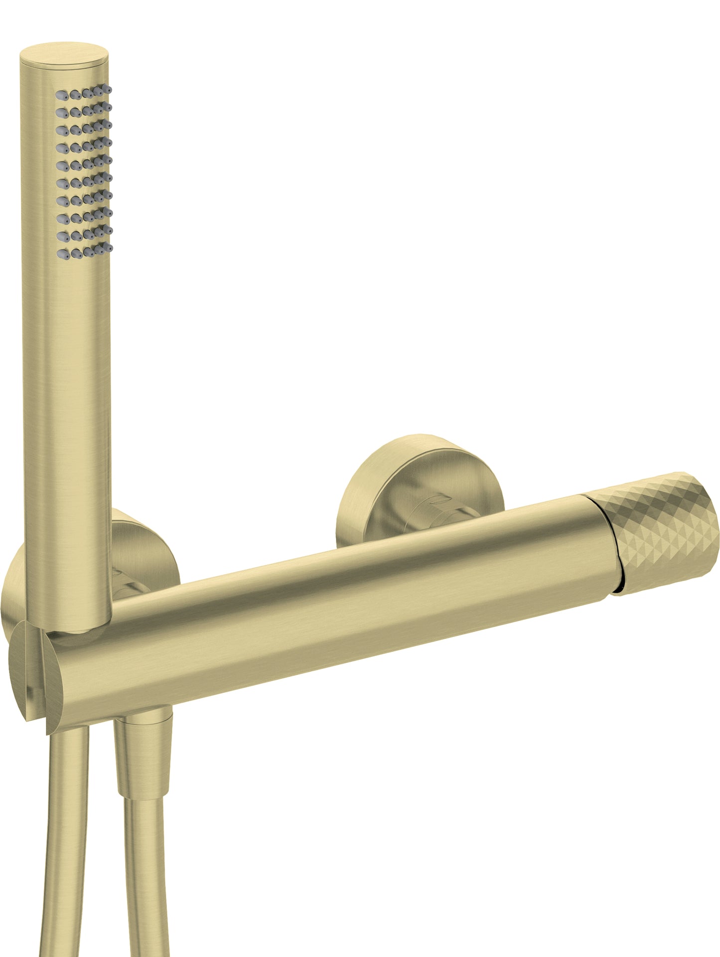 Deante SILIA HEXA Mischbatterie für Dusche mit Duschkopf Gold gebürstet