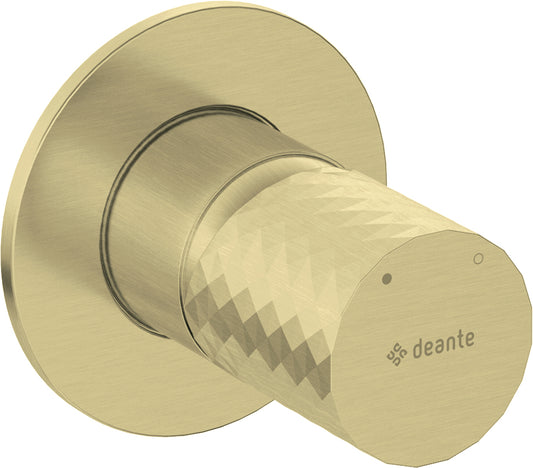 Deante SILIA HEXA Unterputz-Wandmischer für Dusche Gold gebürstet