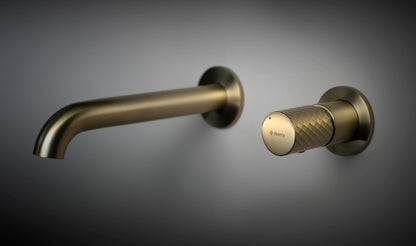 Deante SILIA HEXA Design-Waschtischarmatur Unterputz Gold gebürstet