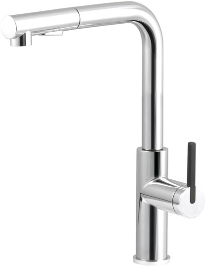 Deante MOMI Spültischarmatur mit ausziehbarer Brause (2 Funktionen) Chrom