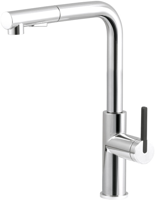 Deante MOMI Spültischarmatur mit ausziehbarer Brause (2 Funktionen) Chrom
