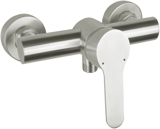 Deante LUPO Einhebel-Mischbatterie für die Dusche Stahl gebürstet