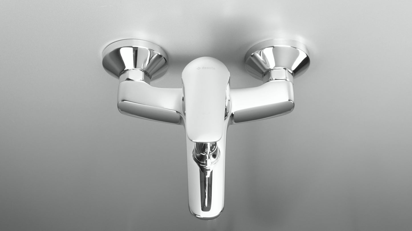 Deante BORO Aufputz-Wannenarmatur mit Mischer und Umschalter Chrom