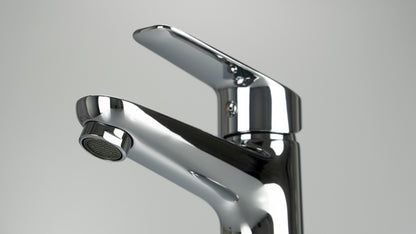 Deante BORO Waschtischarmatur Badezimmer-Mischbatterie Chrom