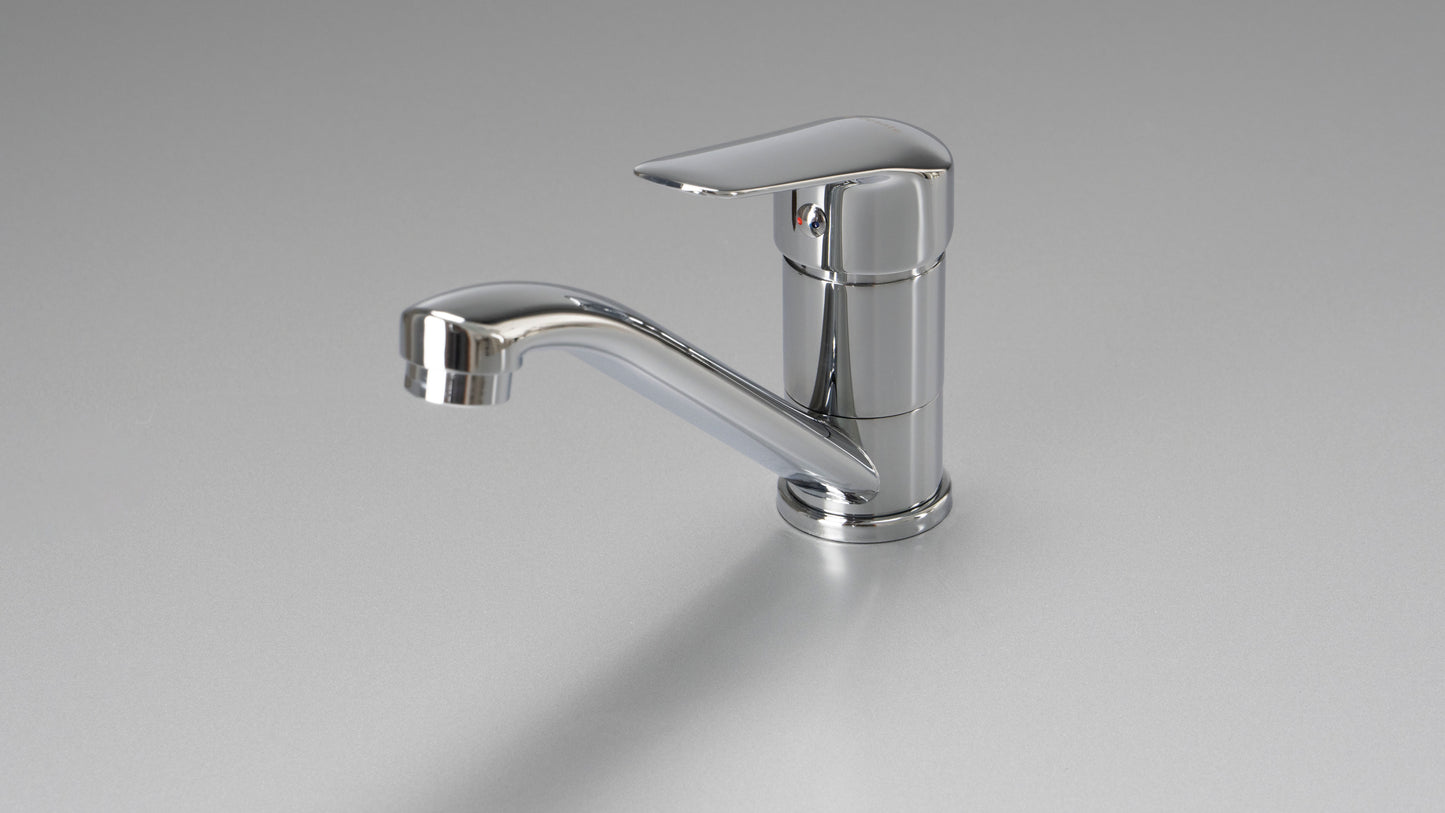 Deante BORO Einhebel-Waschbeckenarmatur mit schwenkbarem Auslauf Chrom