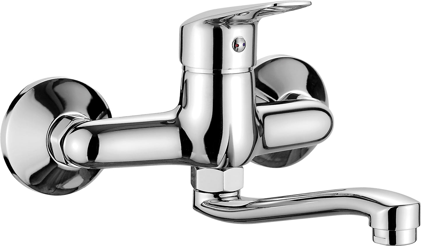 Deante BORO Aufputz-Waschtischarmatur mit schwenkbarem Auslauf Chrom