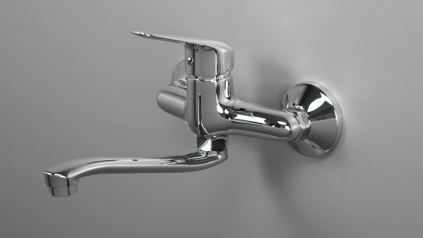 Deante BORO Aufputz-Waschtischarmatur mit schwenkbarem Auslauf Chrom