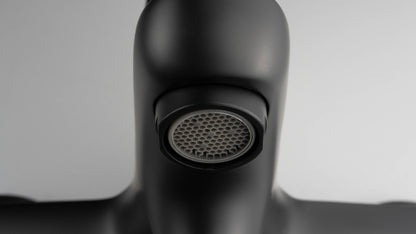 Deante BORO Aufputz-Wannenarmatur mit Mischer und Umschalter Schwarz