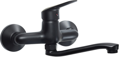 Deante BORO Aufputz-Waschtischarmatur mit schwenkbarem Auslauf Schwarz