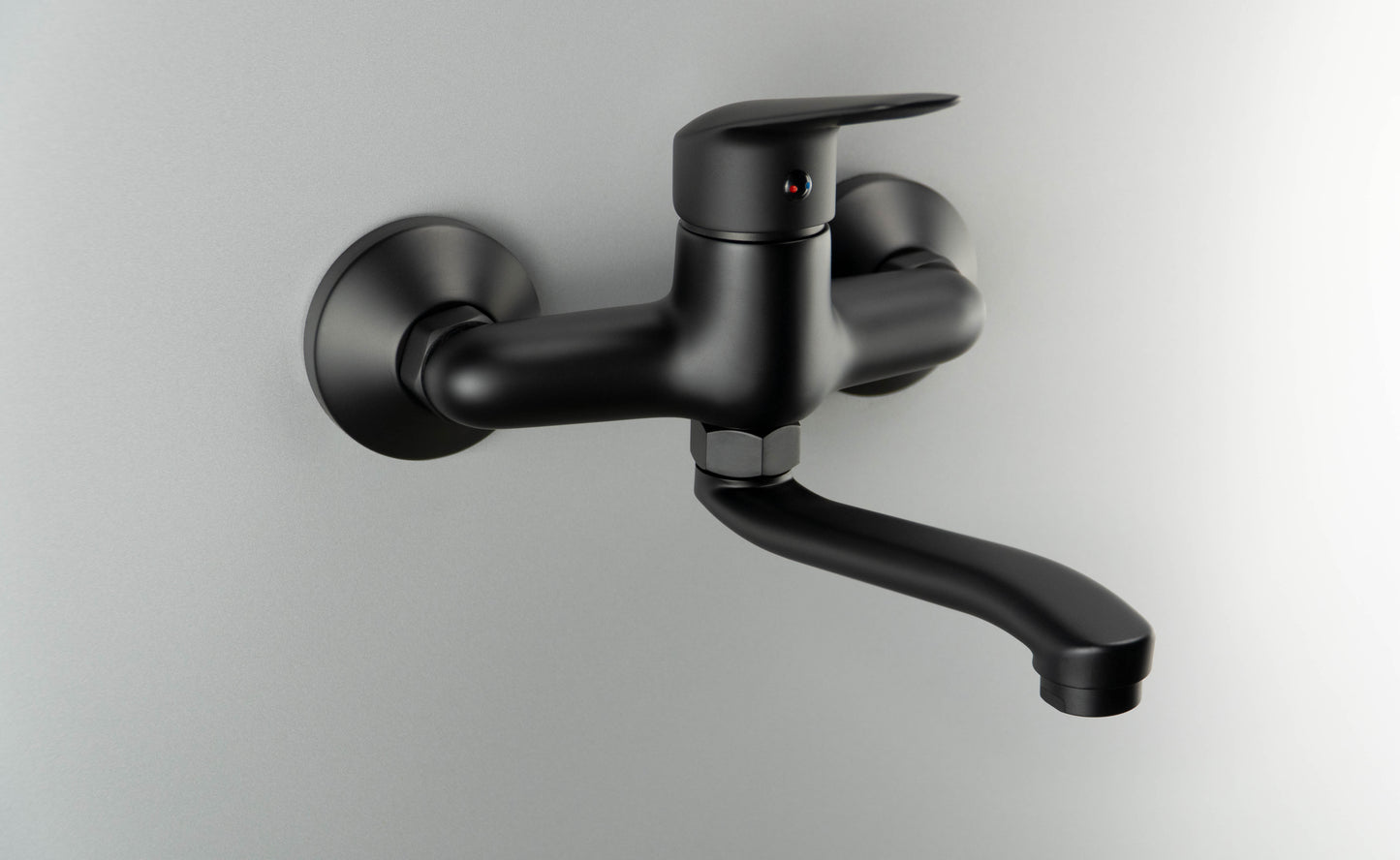 Deante BORO Aufputz-Waschtischarmatur mit schwenkbarem Auslauf Schwarz