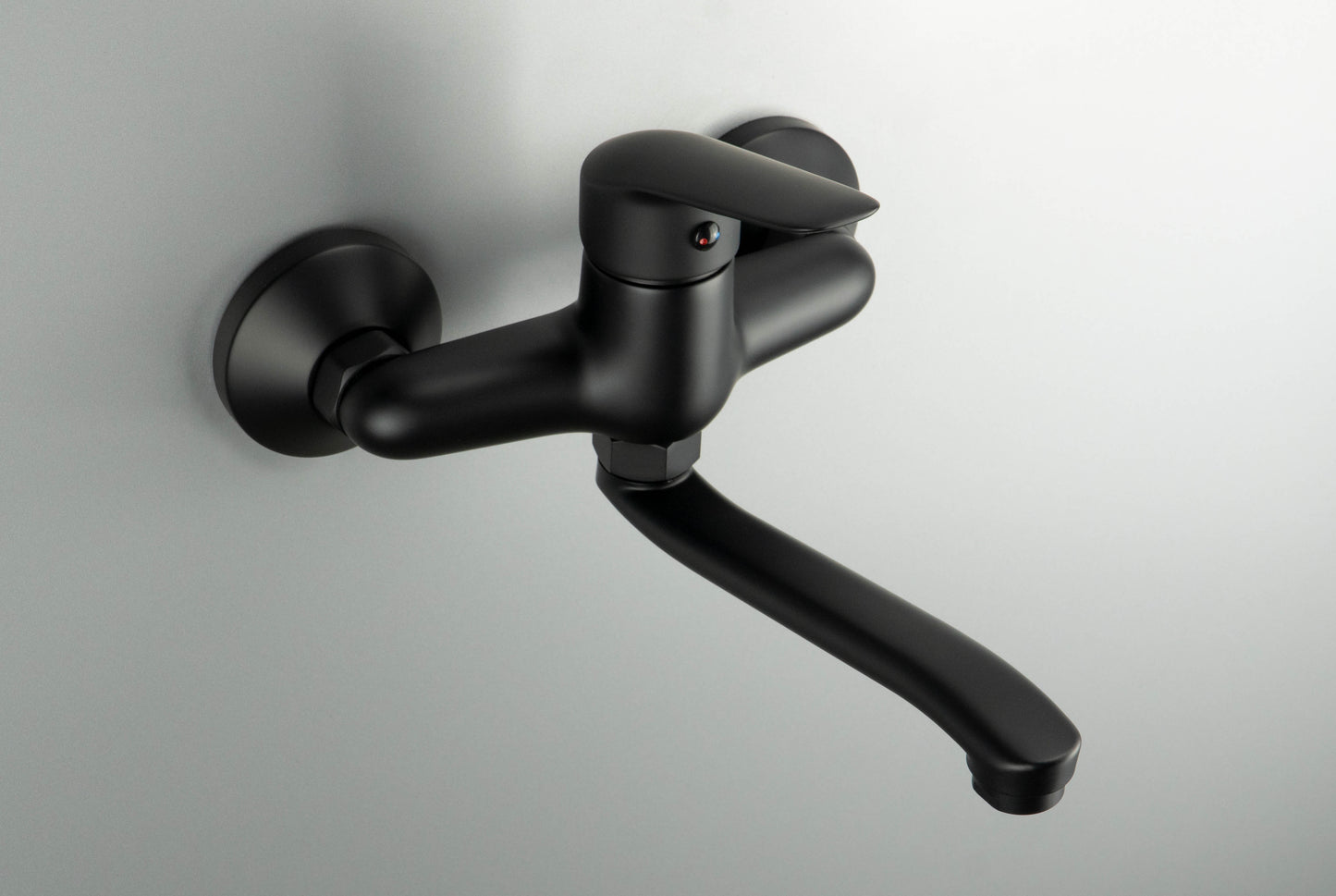 Deante BORO Aufputz-Waschtischarmatur mit schwenkbarem Auslauf Schwarz
