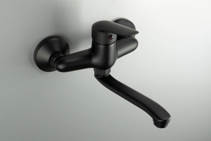 Deante BORO Aufputz-Waschtischarmatur mit schwenkbarem Auslauf Schwarz