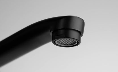 Deante BORO Aufputz-Waschtischarmatur mit schwenkbarem Auslauf Schwarz