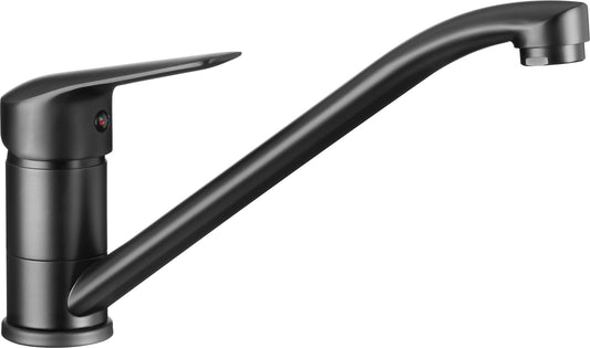 Deante BORO Küchen-Wasserhahn Einhebel-Spültischarmatur Schwarz