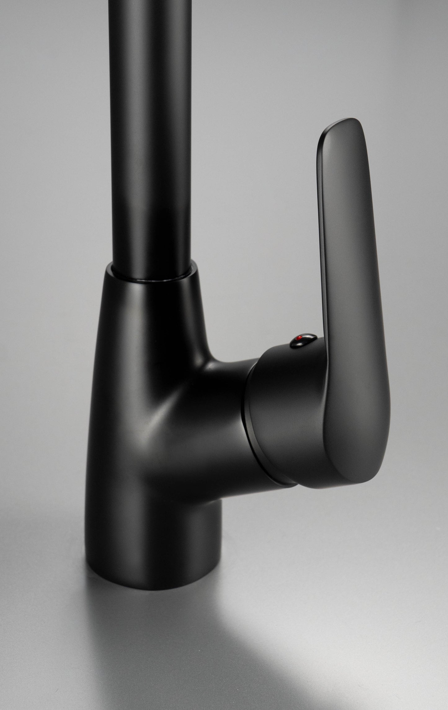 Deante BORO Küchen-Wasserhahn Einhebel-Spültischarmatur hoher Auslauf Schwarz