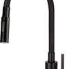 Deante LUNO Küchenarmatur ausziehbar mit Brause (2 Strahlarten) Schwarz / Schwarz