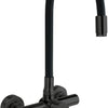Deante LUNO Küchenarmatur Wandarmatur mit flexiblem Silikon-Auslauf Schwarz