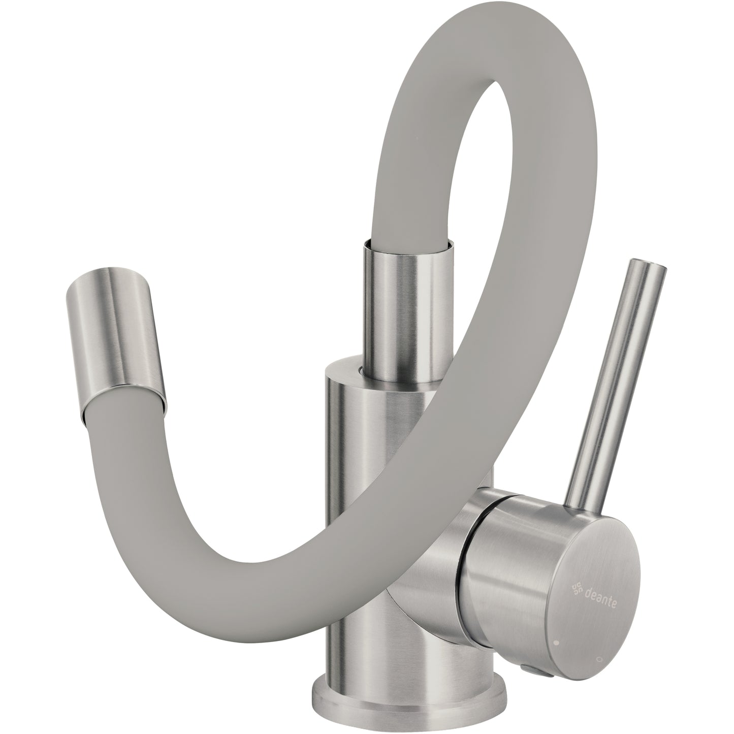 Deante CORIO Granitspüle mit flexibler Armatur 1-Becken 40 x 50 (Küchen-Set) Grau Metalic