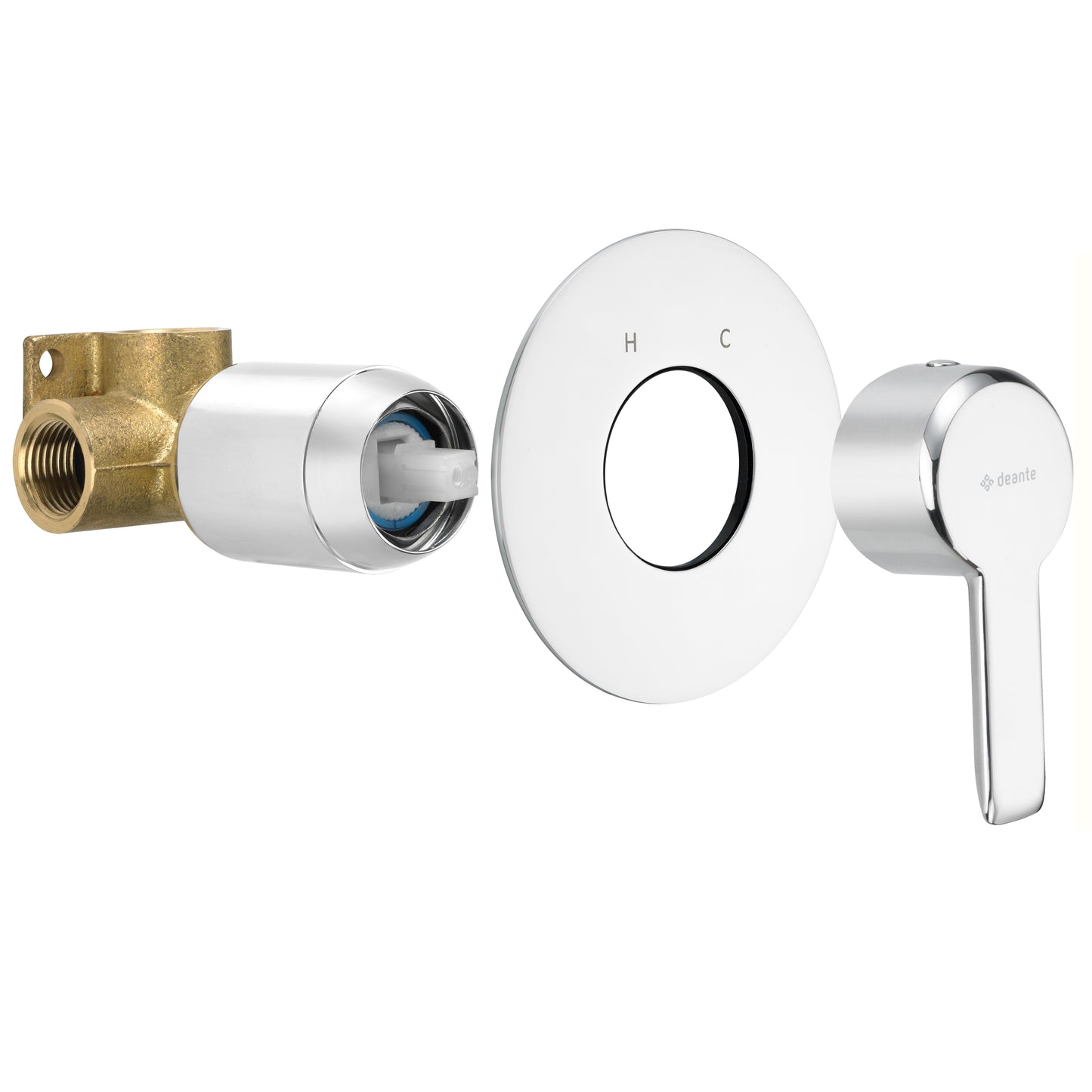Deante ARNIKA Unterputz-Einhebelmischer Duscharmatur Chrom