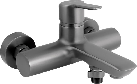 Deante ARNIKA Einhebel-Badewannenarmatur Aufputz Titanium