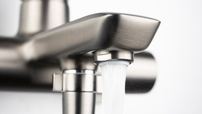 Deante ARNIKA Einhebel-Badewannenarmatur Aufputz Titanium