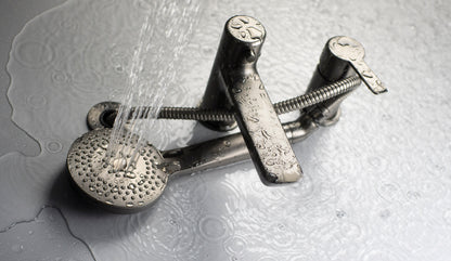Deante ARNIKA 3-Loch Design-Wannenrandarmatur Titanium