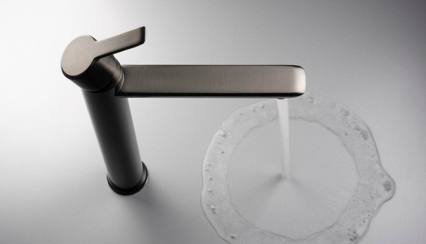 Deante ARNIKA Waschtischarmatur hoch mit Hebel oben Titanium