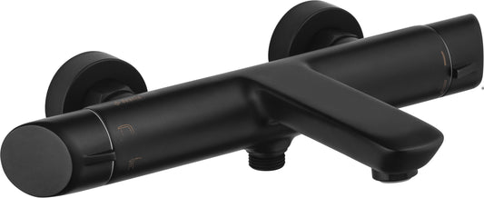 Deante ARNIKA Thermostat-Badewannenarmatur Aufputz Schwarz