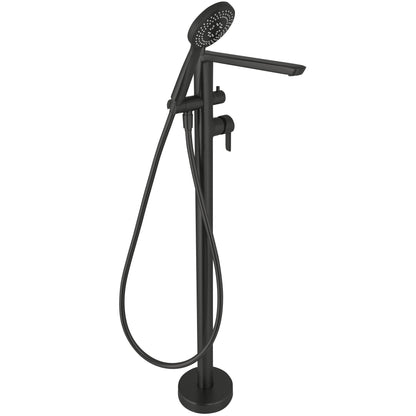 Deante ARNIKA Wannenarmatur freistehend mit Brausegarnitur Schwarz