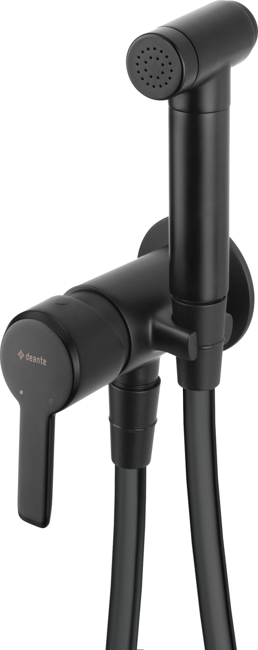 Deante ARNIKA Bidetarmatur Handbrause-Set Unterputz Schwarz