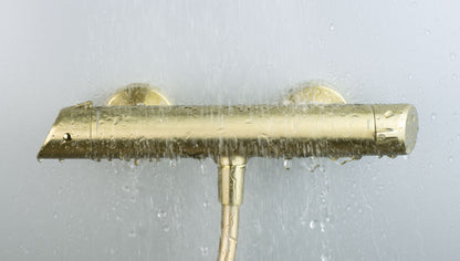 Deante ARNIKA Design-Duscharmatur mit Thermostat Gold gebürstet