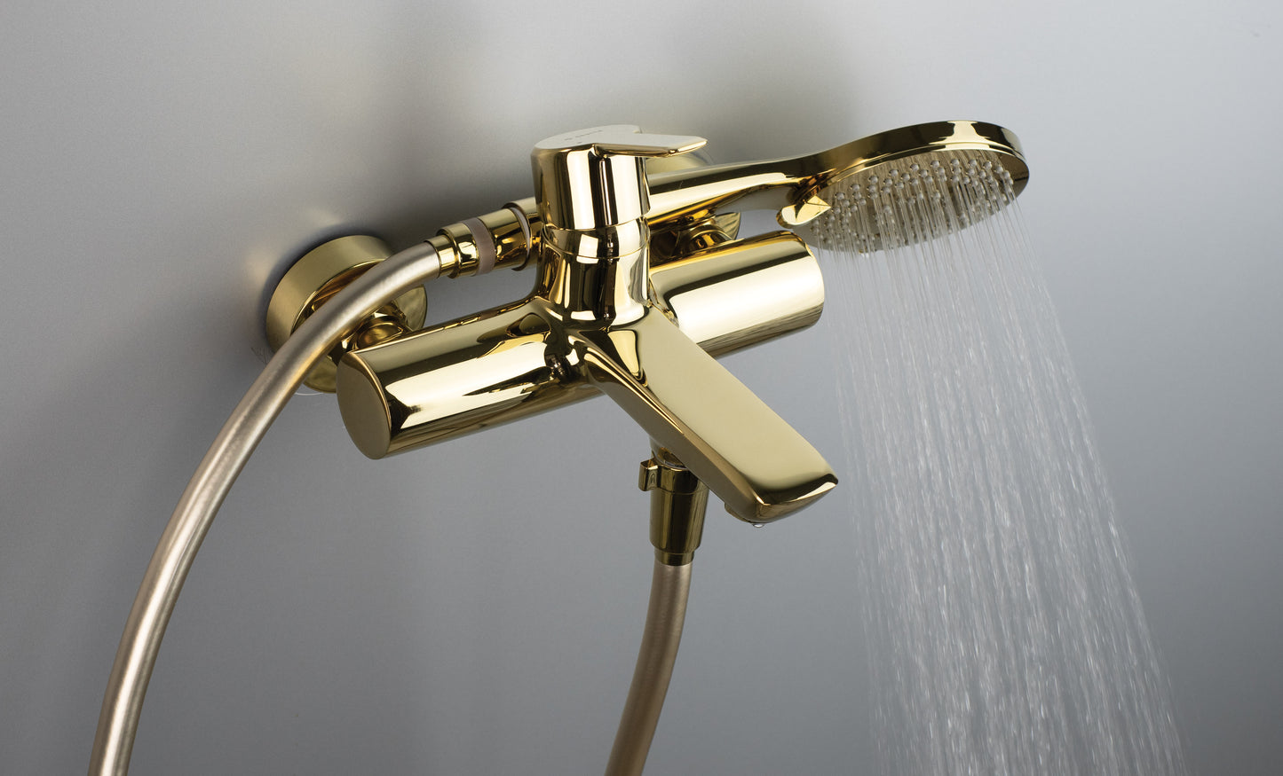 Deante ARNIKA Einhebel-Badewannenarmatur Aufputz Gold