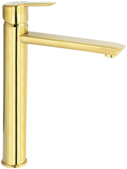 Deante ARNIKA Waschtischarmatur hoch mit Hebel oben Gold