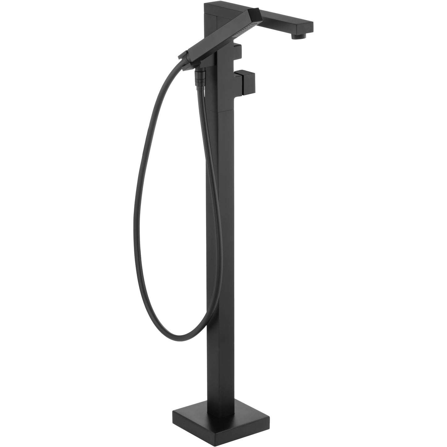 Deante BLUR Wannenarmatur bodenstehend mit Duschkopf Schwarz