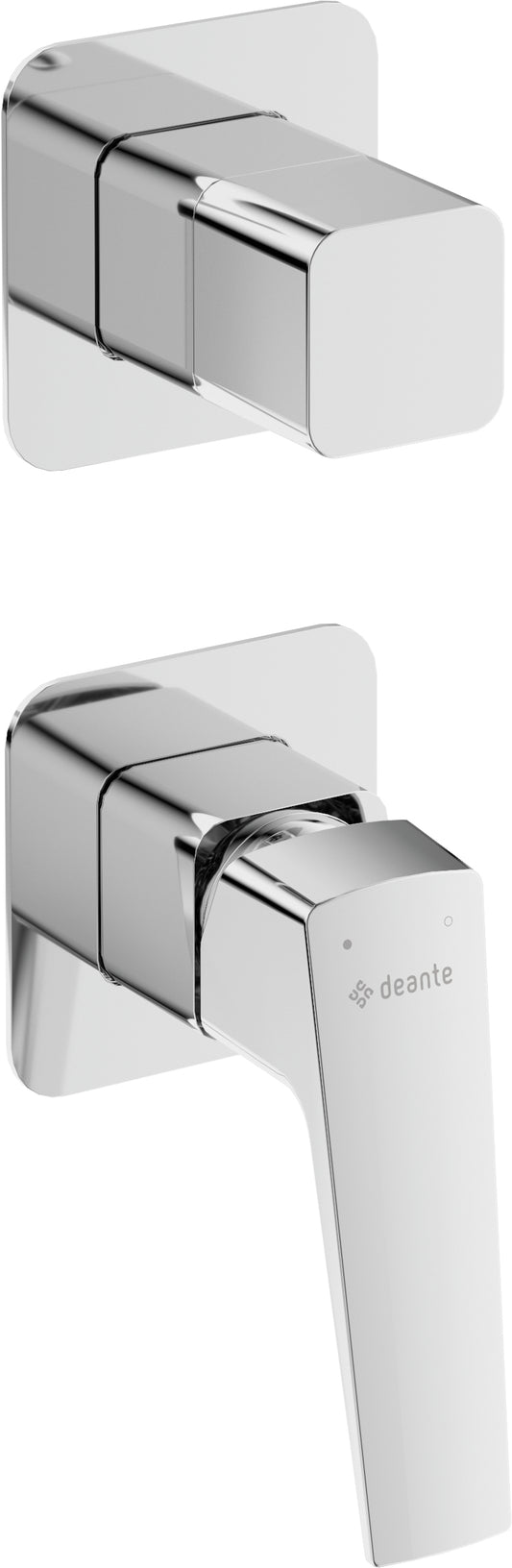 Deante BLUR 2-Wege Unterputz-Duscharmatur mit Umschalter Chrom