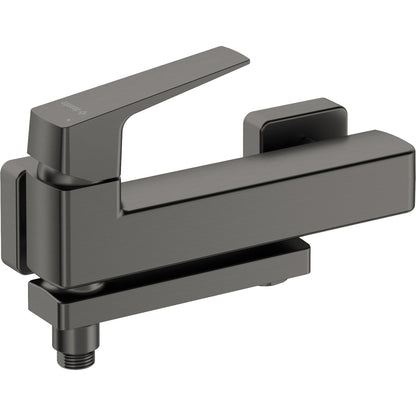 Deante BLUR Wannenarmatur mit klappbarem Auslauf und Einhebelmischer Titanium