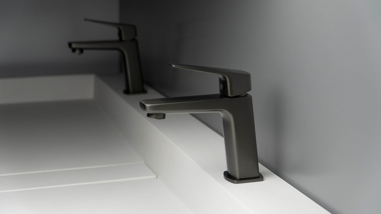 Deante BLUR Waschtischarmatur Einhebelmischer Titanium