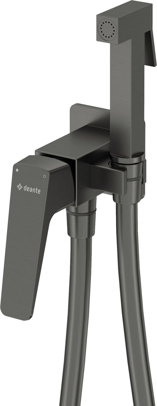 Deante BLUR Bidetarmatur Brause-Set Unterputz Titanium