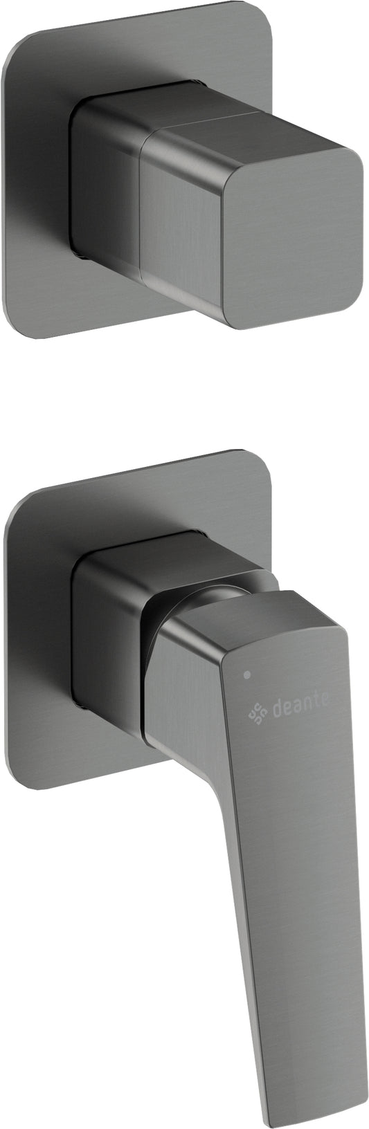 Deante BLUR 2-Wege Unterputz-Duscharmatur mit Umschalter Titanium