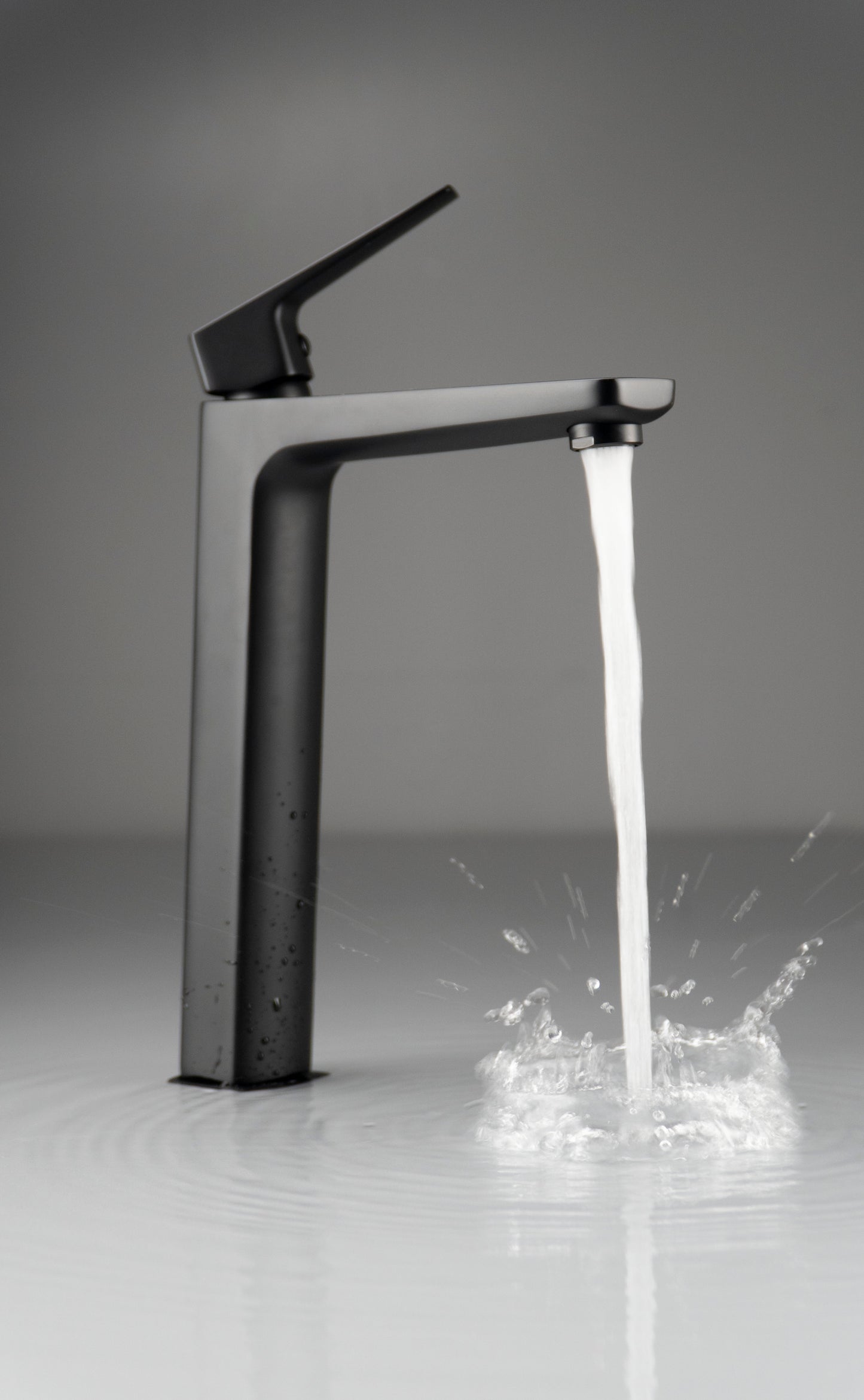 Deante BLUR Waschtisch-Mischbatterie hoch Einhebelmischer Schwarz