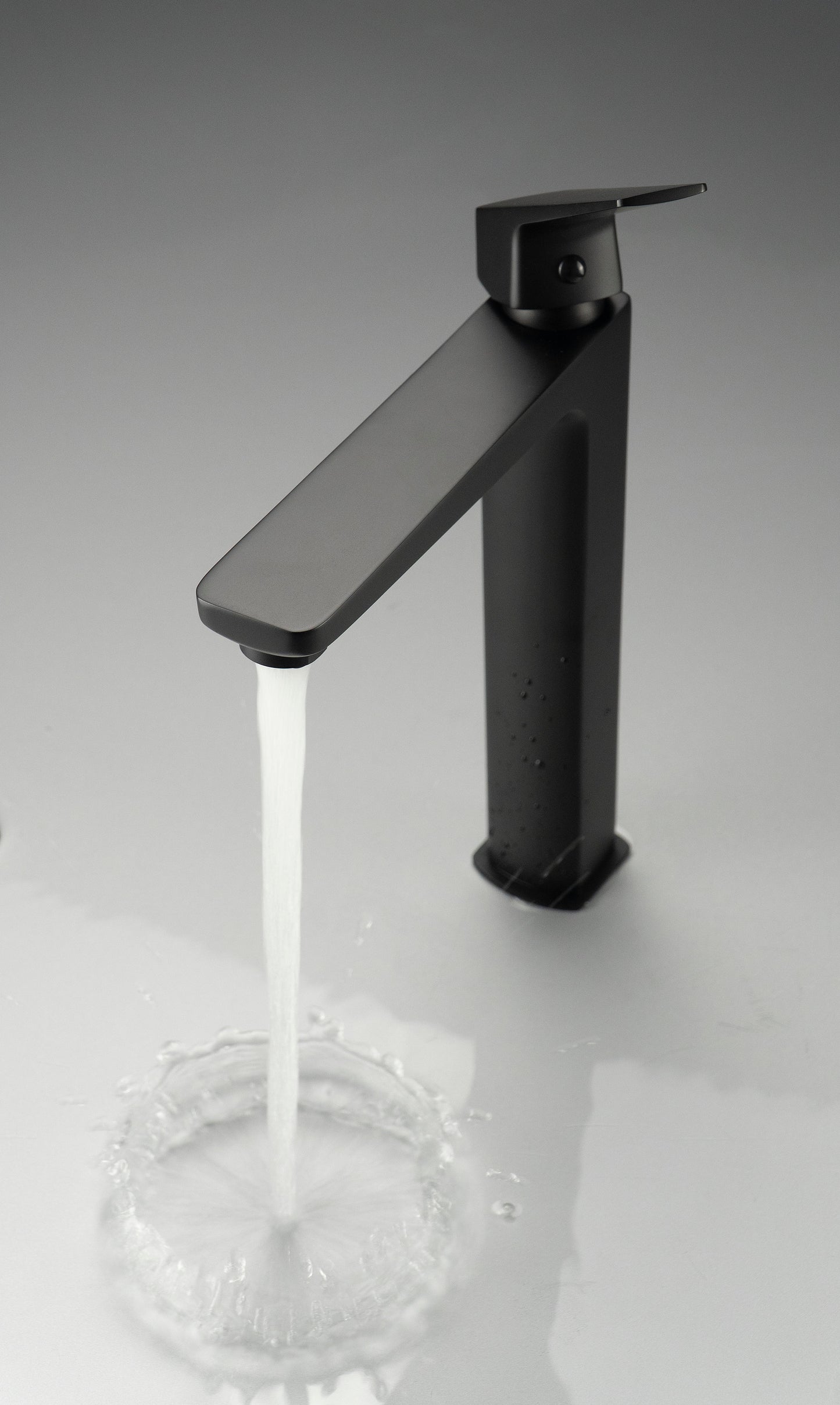 Deante BLUR Waschtisch-Mischbatterie hoch Einhebelmischer Schwarz