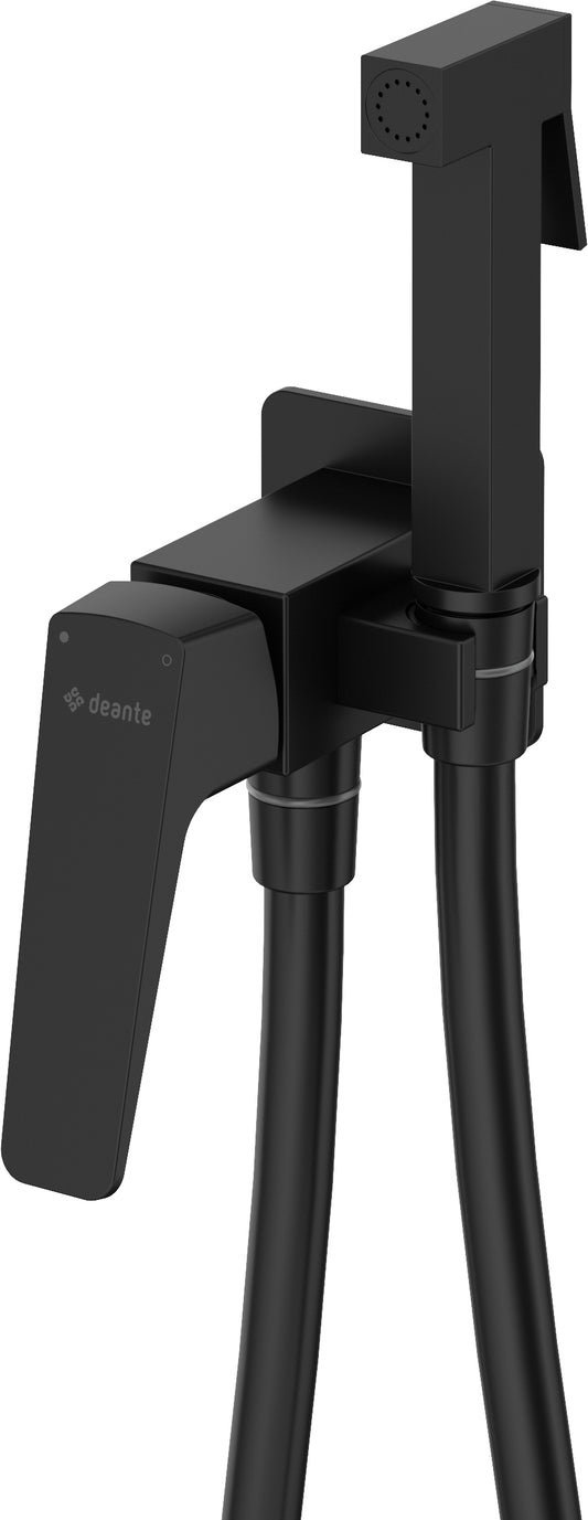 Deante BLUR Bidetarmatur Brause-Set Unterputz Schwarz