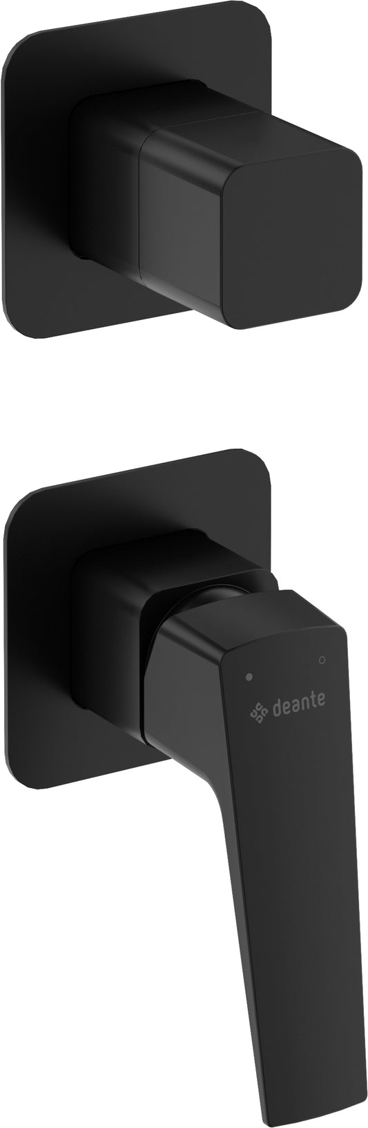 Deante BLUR 2-Wege Unterputz-Duscharmatur mit Umschalter Schwarz