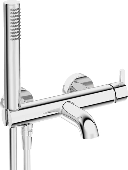 Deante SILIA Badewannenarmatur mit integrierter Handbrause Chrom