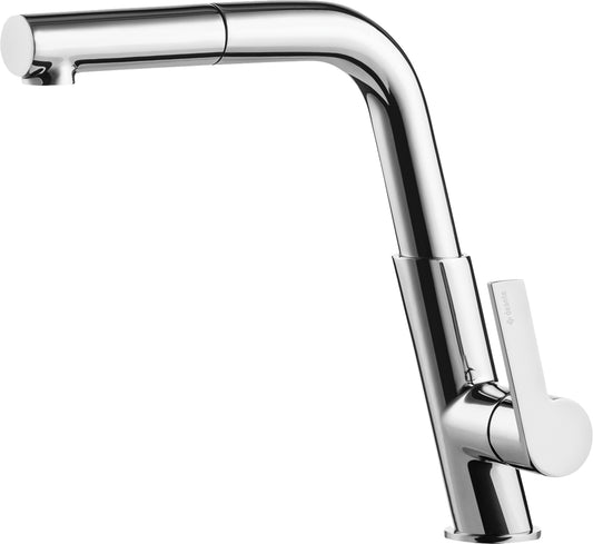 Deante SILIA Design-Küchenarmatur mit ausziehbarer Handbrause Chrom