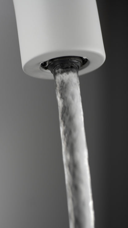 Deante SILIA Wannenarmatur freistehend mit Duschset L-Auslauf Weiß