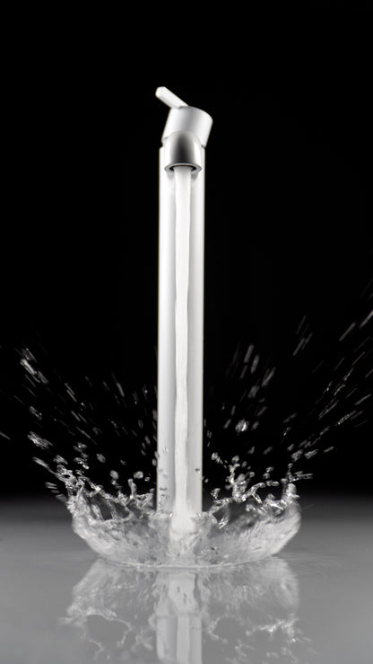 Deante SILIA Design-Waschtischarmatur hoch mit Hebel oben Weiß