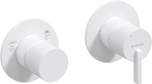 Deante SILIA Duscharmatur mit Umschalter horizontal Unterputz Weiß