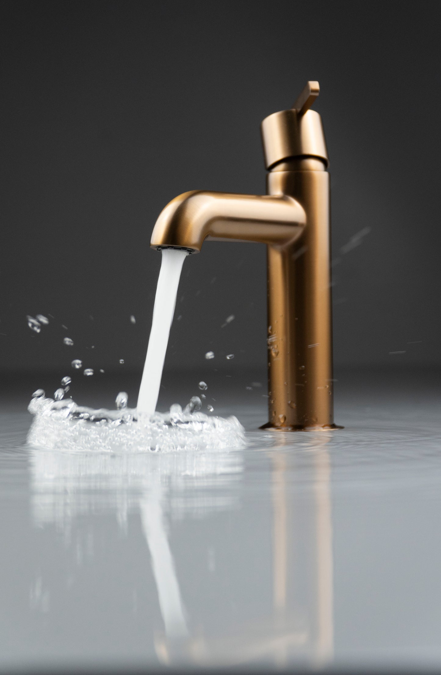 Deante SILIA Waschbeckenarmatur Einhand-Waschtischbatterie Bronze gebürstet